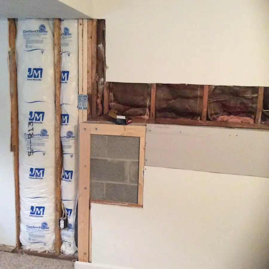 Wall insulation replacement during Odor Removal & Deodorization in Glen Ellyn